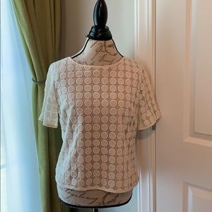 Cream Dress Blouse